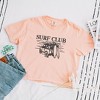 Simply Sage Market Women's Embroidered Surf Club Jeep Short Sleeve Relaxed Fit Cropped Graphic Tee - 2 of 3