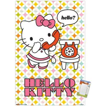 Sanrio Hello Kitty Poster Green Poster Wall Art Sticky Poster