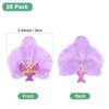 Unique Bargains Silk Plastic Durable Handcrafted Artificial Orchid Flower Heads 20 Pcs - 3 of 4