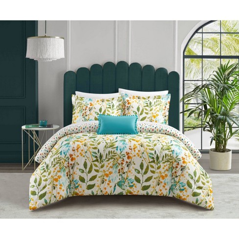 Madison Park Robin Floral Comforter Bedding Set With Bed Sheets Mauve :  Target