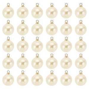 Unique Bargains Plastic Bulk Elegant DIY Crafts Jewelry Making Pearl Pendant 100 Pcs - 1 of 4