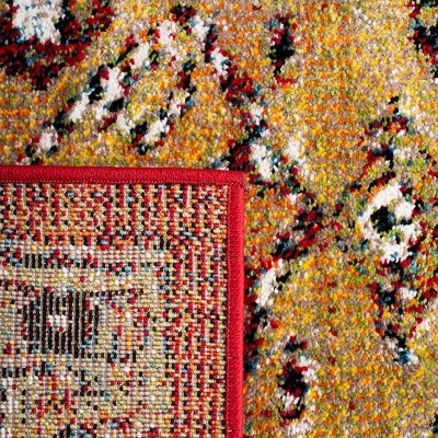 Safavieh Vintage Hamadan Rust and Gold Square Area Rug