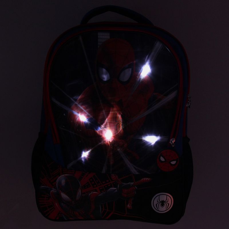 Marvel Spider-Man And Miles Morales Light-Up Web Slinger Travel Backpack 16" Multicoloured, 4 of 7