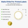 Avery Printable Round Labels, Gold Multi-Lined Border, 3" Diameter, Matte White Round Labels, Permanent, Laser/Inkjet, 60ct, Great for Product Labels - 2 of 4