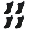 CTM Women's Solid Color Frilly Low-Cut Socks (4 Pack) - 2 of 2