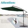 HYLEORY Beeram 120" Round Cantilever Umbrella with Counterweight - 4 of 4
