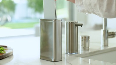 Brushed Stainless Steel UV-C Phone Sanitizer Station