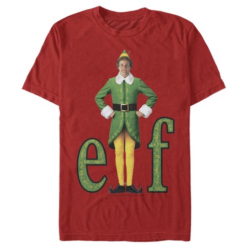 Mens christmas elf t on sale shirt