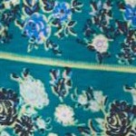 deep teal patchwork stripe