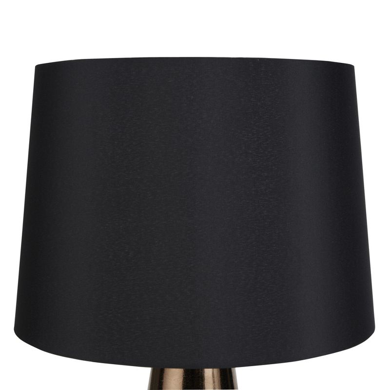 27" Black & Gold Paint Drip Ceramic Table Lamp - Nourison, 5 of 8