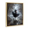 Stupell Industries Witch in Moonlit Forest Floating Frame Canvas Art, Gold, 25" x 31" - 2 of 4