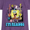 Girls' - SpongeBob SquarePants - I'm Ready Fitted Short Sleeve Graphic T-Shirt - 2 of 4