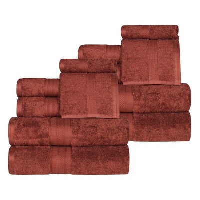 Cotton Plush Highly-Absorbent Heavyweight Luxury 12 Piece Assorted Towel Set by Blue Nile Mills
