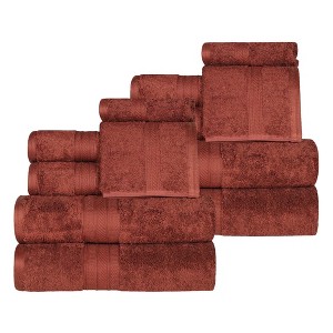 Cotton Plush Highly-Absorbent Heavyweight Luxury 12 Piece Assorted Towel Set by Blue Nile Mills - 1 of 4