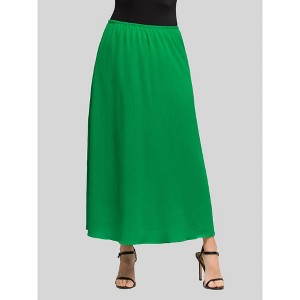 Womens Elastic Waist A-Line Maxi Skirt - 24seven Comfort Apparel™ - 1 of 4