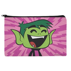 Teen Titans Go! Beast Boy Makeup Cosmetic Bag Organizer Pouch - 1 of 4
