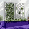 PexFix 72 in. H x 35 in. W Gray Metal Rectangle Wall Planter Box with Trellis for Climbing Plants - 2 of 4
