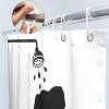 Paaaawaters 1pc Dinosaur Bath Silhouette Printed Shower Curtain, Waterproof Bathroom Shower Curtain With Hooks - 2 of 4