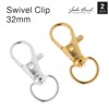 John Bead Must Have Findings Metal Gold 32mm Swivel Clip, 2 Pieces - 4 of 4