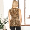Anna-Kaci Women's Leopard Print V-Neck Tank Top Cami for Everyday Wear - 3 of 4