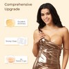Falorda Adhesive Bra Strapless Sticky Invisible Push up Reusable Silicone Bra with Pasties Nipple Cover for Women Backless Dress - 4 of 4