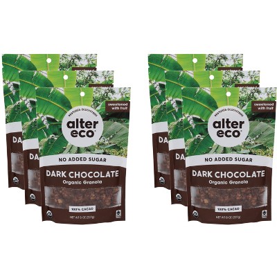 Alter Eco Dark Chocolate Organic Granola - Case of 6 - 8 oz