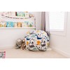 CreativeQT Stuff 'n Sit Large 33'' Bean Bag Storage Cover for Stuffed Animals & Toys - Multicolor Dinosaur Print - Toddler & Kids - 2 of 4