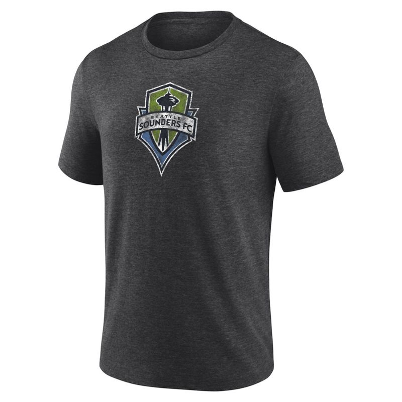 MLS Seattle Sounders Men's Throwback Tri-Blend T-Shirt, 2 of 4