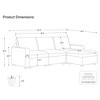 Belffin 3-Seater Corduroy Cloud Sectional - Modular Sofa with Storage Ottoman & Extra Deep Seating - 2 of 4