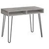 PAGED Computer Desk, Simple Modern Office Desk with 2 Open Shelves and Metal Hairpin Legs for Office, Study - 2 of 4