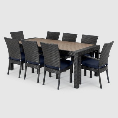 Deco 9pc Rectangle Dining Set - Blue - RST Brands