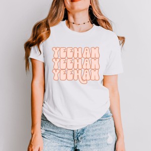 Simply Sage Market Yeehaw Stacked Short Sleeve Tee - 1 of 4