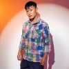 Campus Sutra Men Men's Multicolour Splash Check Oversized Shirt - 3 of 4