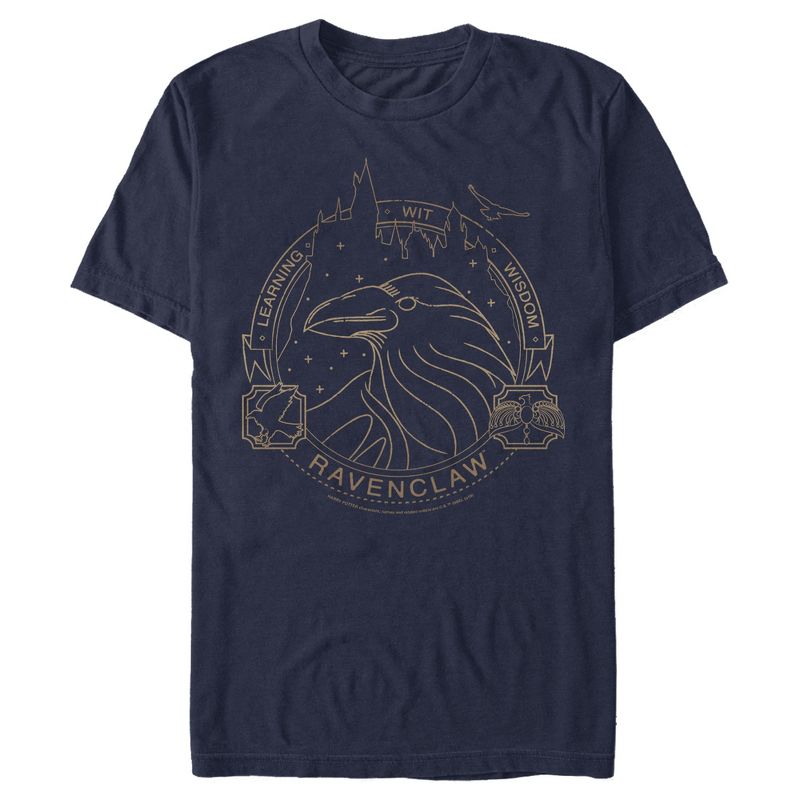Men's Harry Potter Ravenclaw House Emblem T-Shirt, 1 of 6