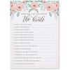 Juvale Set of 5 Pink Vintage-Design Floral Theme Bridal Shower Games for 50 Guests, Engagement Party, Bridal Shower, Bachelorette Games, 5x7 In - 4 of 4