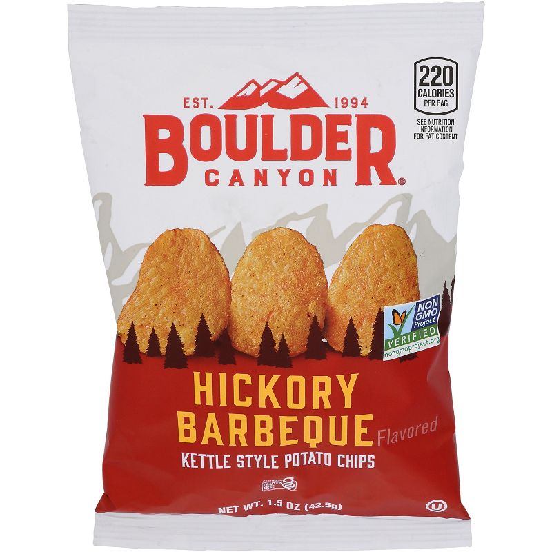 Boulder Canyon Hickory Barbeque Potato Chips - Case of 55 - 1.5 oz, 1 of 2
