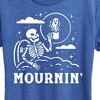 Women's - Instant Message - Mournin Skeleton And Coffee Short Sleeve Graphic T-Shirt - 2 of 4
