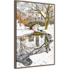 Amanti Art 23"x33" Central Park Winter No 7 by Murray Bolesta Framed Canvas Wall Art Print - 2 of 4