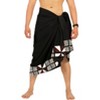 LA LEELA Men's Swimwear Cover Up Summer Pareo Sarong One Size Jade Plain - 2 of 4