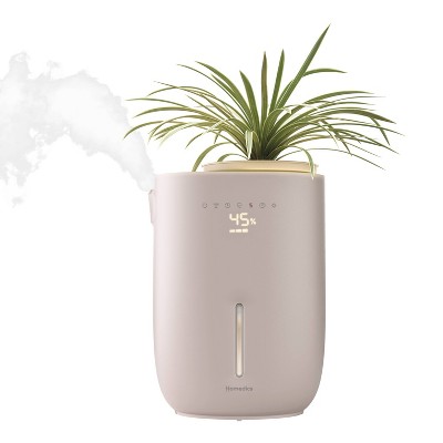 White Dual Mist Ultrasonic Humidifier with Plant Holder