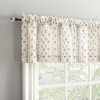 No. 918 1pc 54"x14" Riverwood Floral Stripe Print Semi-Sheer Kitchen Curtain Valance Ivory - 2 of 4