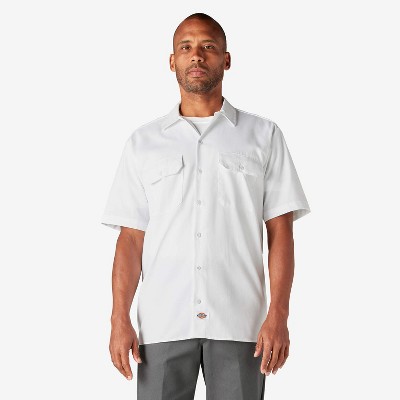 Dickies Short Sleeve Work Shirt, White (WH), ,3X Large Tall
