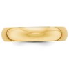 Black Bow Jewelry 2mm to 6mm 10K Yellow Gold Half Round Standard Fit Band - 3 of 4