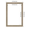 Amanti Art 20"x14" Florence Light Brown Framed Magnetic Dry Erase Board - 4 of 4