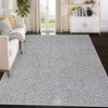 Washable Modern Solid Textured Rug Non Slip Low Pile Rug Soft Contemporary Throw Floor Cover Foldable Indoor Carpet for Living Room Bedroom Nursery - 3 of 4
