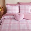 BAGOKIE Comforter Set Plaid Bedding Set 5/7 Pieces with sheets, Pillowcase & Sham - 2 of 4