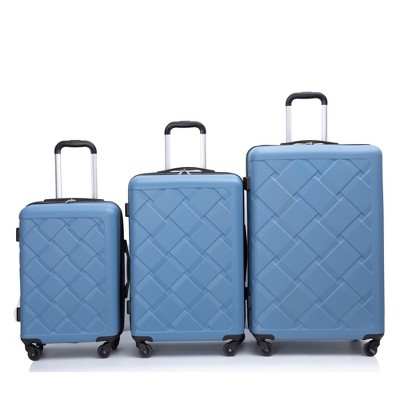 Vynxaria 8-Piece Green Hardshell Luggage Set: 20/24/28 Suitcases + Handbag + 4 Storage Bags with Spinner Wheels