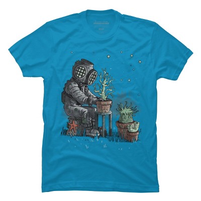Men's Design By Humans Coral Garden By moisescudero T-Shirt