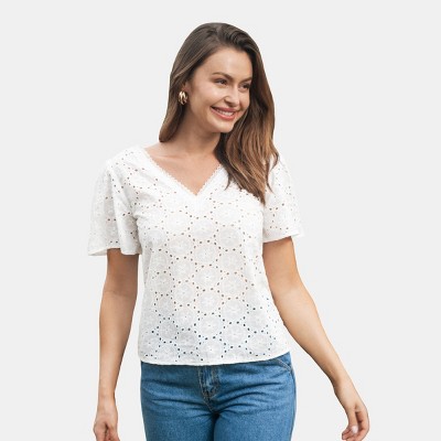 target womens white tops