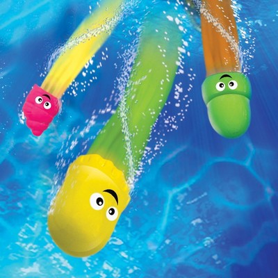 Banzai Aqua Dive Sea Pals Colorful Floating Pool Toy Set